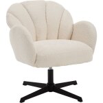 Fauteuil de salon en fausse fourrure fauteuil crapaud confortable pied pivotant fauteuil coquillage sige ...