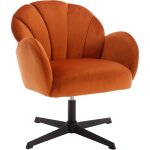 Fauteuil de salon en velours fauteuil crapaud confortable pied pivotant fauteuil coquillage sige remboure ...