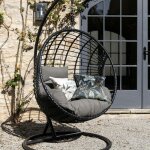 Pier import - fauteuil suspendu résine noire south beach Pier import - fauteuil suspendu résine noire south beach