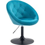 Fauteuil svita havanna fauteuil lounge club tabouret de bar chaise pivotante r�tro p�trole / noir