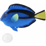 Faux poisson ornement dcoration d'aquarium tropical faux poisson drle lumineux poisson(bleu),