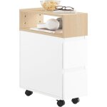 Sobuy - fbt155 - wn bout de canapé sur roulettes table de chevet table de nuit table d'appoint avec 1 ... Sobuy - fbt155 - wn bout de canapé sur roulettes table de chevet table de nuit table d'appoint avec 1 ...