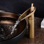 Fdc - robinet de lavabo, robinetterie mitigeur cascade pour salle de bains, chaude et froide rglable ...