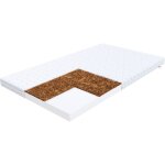Fdm - matelas 60x120 coco pour votre bb - 8 cm d'paisseur - mousse polyurthane et fibre de coco