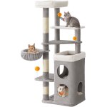 Feandrea - arbre � chat 152 cm de haut, tour de jeux pour chat � plusieurs niveaux, avec 2 grandes niches, ...