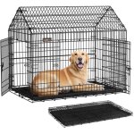 Feandrea - cage pour chien pliable, cage de transport, 120 x 72, 5 x 109 cm, mtal, xxl, grands chiens, ...