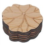 Feaw coussin de tasse, tapis de tasse, mat�riau en bambou naturel exquis pour la cuisine de salon, table ...