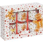 F��ric lights and christmas - lot de 6 bougies parfum�es dans photophore en verre 240g pain d'�pice - ...