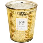 Fric lights and christmas - bougie parfume jasmin toil photophore en verre dor 630g - feeric christmas ...