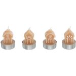 Lot de 4 bougies déco maison pain d'épice - feeric christmas Lot de 4 bougies déco maison pain d'épice - feeric christmas