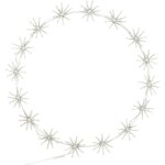 F��ric lights and christmas - couronne de no�l lumineuse en m�tal 160 led blanc chaud d 50 cm - feeric ...