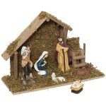 F��ric lights and christmas - cr�che de no�l lumineuse 5 microled avec 7 santons - feeric christmas