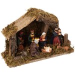 Fric lights and christmas - crche de nol lumineuse 5 microled avec 7 santons - feeric christmas