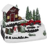Fééric lights and christmas - village de noël lumineux, animé et musical avec bonhomme de neige, tracteur, ... Fééric lights and christmas - village de noël lumineux, animé et musical avec bonhomme de neige, tracteur, ...