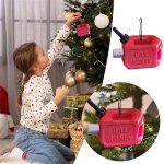 1 pince  billets amusante en forme de bidon d'essence, dcorations d'arbre de nol, dcoration  suspendre ...