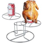 Lot de 2 rôtissoires à poulet en acier inoxydable Lot de 2 rôtissoires à poulet en acier inoxydable