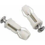 2pcs vis d'expansion pour couvercle de toilette fixation abattant wc vis pour lunette toilette ensemble ...