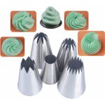 5 pices grand douilles patisserie, embouts de glaage pour poche  douille, pour patisserie et dcoration ...