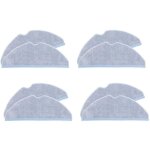 Lot de 8 chiffons de nettoyage pour aspirateur robot s7 s70 s75 s7max s7maxv t7s t7s plus