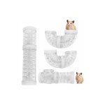 8 pcs jouet de tunnel de tube de hamster de 5. 5 cm de diamtre, jouet de tunnel de connexion de hamster ...