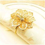 Anneau de serviette, 12 pices, support de boucle de serviette en mtal pour dcoration de table de dner ...