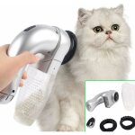 Brosse électrique à nettoyer les poils pour animaux domestiques, aspirateur pour chien et chat - outil ... Brosse électrique à nettoyer les poils pour animaux domestiques, aspirateur pour chien et chat - outil ...