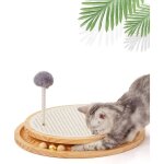 Fei yu - cadre d'escalade pour chat, griffoir en sisal naturel, jouet interactif pour chaton avec piste ...