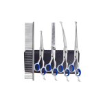 Ciseaux de scurit professionnels 6 en 1 en acier inoxydable 4cr pour chiens, chats et autres animaux ...