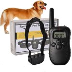 Fei yu - collier lectronique pour chien avec tlcommande anti - aboiement et cran lcd 998d