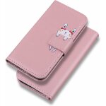 Coque iphone 11 animal de bande dessinée support pliant mignon (rose) fei yu Coque iphone 11 animal de bande dessinée support pliant mignon (rose) fei yu