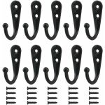 Fei yu - crochets muraux de 10 pices crochets de manteau crochets