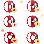 Emporte - pices biscuit moule  biscuits en fleur emporte piece en forme de c?ur toile cercle moule ...