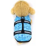 Gilet de sauvetage pour chien avec poigne de sauvetage (bleu, xs) fei yu