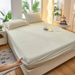 Fei yu - housse de matelas en velours de haricot couvre - lit en velours de lait protège - matelas en ... Fei yu - housse de matelas en velours de haricot couvre - lit en velours de lait protège - matelas en ...