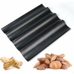 Plaque  pain perfore 4 baguettes plaque moule anti - adhsif rversible pour biscuits patisserie fei ...
