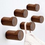 Fei yu - porte manteau mural, bois crochet manteau rangement mural patre mural rond wood wall hanging ...