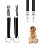 Fei yu - sifflet pour chien, sifflet  ultrasons professionnel 2 pices, rglable avec kit de dressage ...