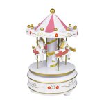 Feiyue - 1 pièce carrousel boîte à musique géométrique musique bébé chambre décor cadeau neutre en bois ... Feiyue - 1 pièce carrousel boîte à musique géométrique musique bébé chambre décor cadeau neutre en bois ...