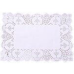 Feiyue - lot de 140 napperons jetables en papier blanc absorbant l'huile pour boîte à gâteaux Feiyue - lot de 140 napperons jetables en papier blanc absorbant l'huile pour boîte à gâteaux