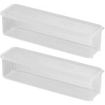 Feiyue - lot de 2 botes de rangement rectangulaires pour ptes et nouilles, botes de rangement pour ...