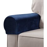 Lot de 2 housses d'accoudoir de canapé universelles, protection d'accoudoir élastique, couleur unie, ... Lot de 2 housses d'accoudoir de canapé universelles, protection d'accoudoir élastique, couleur unie, ...