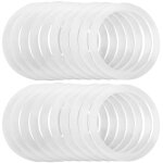Lot de 20 joints d'étanchéité en silicone pour bocaux mason Lot de 20 joints d'étanchéité en silicone pour bocaux mason