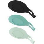 Lot de 3 repose - cuillères en silicone pour cuisine Lot de 3 repose - cuillères en silicone pour cuisine