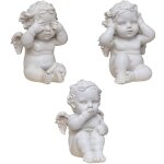 Lot de 3 statues d'ange pour dcoration d'intrieur, taille double, modle d'ange, figurines d'ange, ...