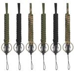 Lot de 6 cordons en paracorde pour porte - cls, collier utilitaire, cordon, dragonne, parachute, tlphone ...