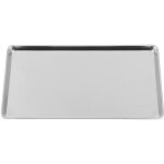 Assiette rectangulaire en acier inoxydable plateau de rangement de cuisine plateau de nouilles froides ...