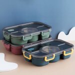 Feiyue - bote  lunch 5 compartiments contenant alimentaire scell portable pour adulte pour pique - ...