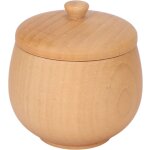 Feiyue - bote  sel en bois de jujube aigre, pot  pices, salire avec couvercle, sucrier, rcipient ...