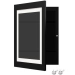 Cadre photo en bois  ouverture frontale, avec sangles lastiques interchangeables, pour travaux scolaires, ...