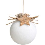 Cloche décorative exquise à large application en polystyrène doux au toucher, boule de noël à suspendre ... Cloche décorative exquise à large application en polystyrène doux au toucher, boule de noël à suspendre ...